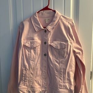 Maison Jules Light Pink Jean Jacket